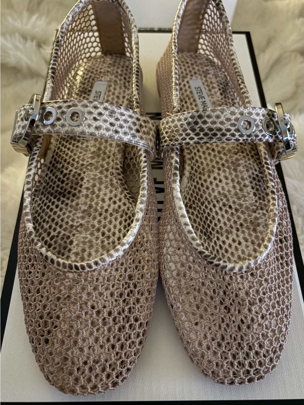 Steve Madden Lucia Mesh Mary Jane Flats